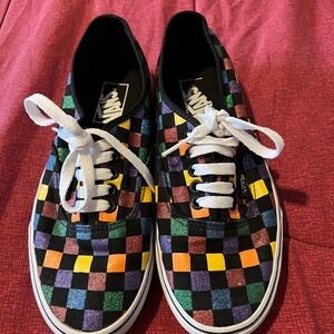 Multicolor rainbow VANS sneakers - barely worn